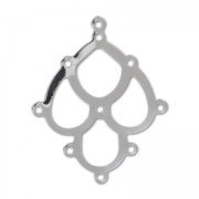 Separatori da decorare mm. 31 rodiato x2