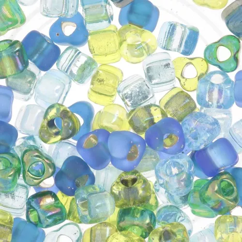 Mix Triangles Miyuki 5/0 TR5-MIX-03 - Electric Blue Lagoon x8g