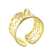 Anello openwork 1 asola Dorato con oro fino x1|raw }}