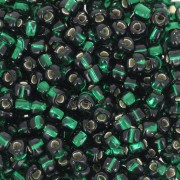 Miyuki 8/0 Triangolo TR8-1806 - Dark Green Silver Lined x8g