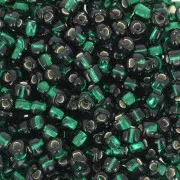 Miyuki 8/0 Triangolo TR8-1806 - Dark Green Silver Lined x8g