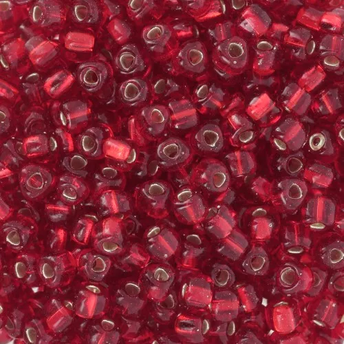 Miyuki 8/0 Triangolo TR8-1809 - Ruby Silver Lined x8g