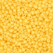 Perla Preciosa 11/0 da 2 mm - Solgel - Giallo 3, tinte in bianco gesso x 20 g
