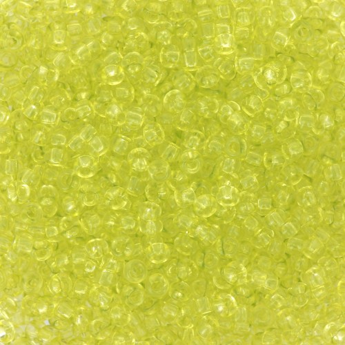 Perle di semi Preciosa 11/0 2 mm - Solgel - Cristallo verde 2 tinto x20g