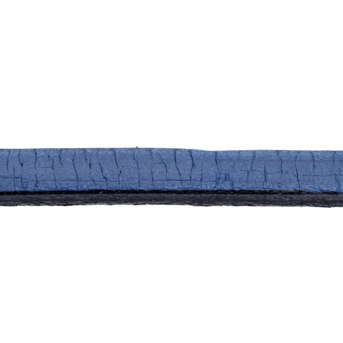 Laccetto cuoio mm. 5x2 Blu Scuro x30cm