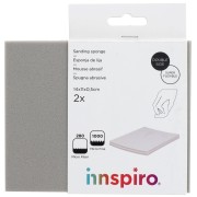 Set di 2 blocchi abrasivi in schiuma super flessibile 14x11x0,5 cm P1000 e microfibra 280|raw }}