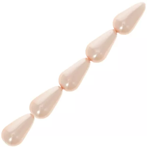 Perle pera 16x9 mm - Rosa chiaro x10