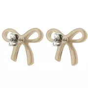 Orecchini in acetato 15x17 mm - Moka x2