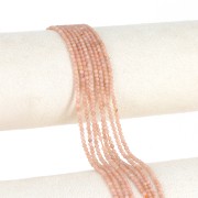 Perline rotonde da 2 mm in pietra semipreziosa - Sun Stone x39cm