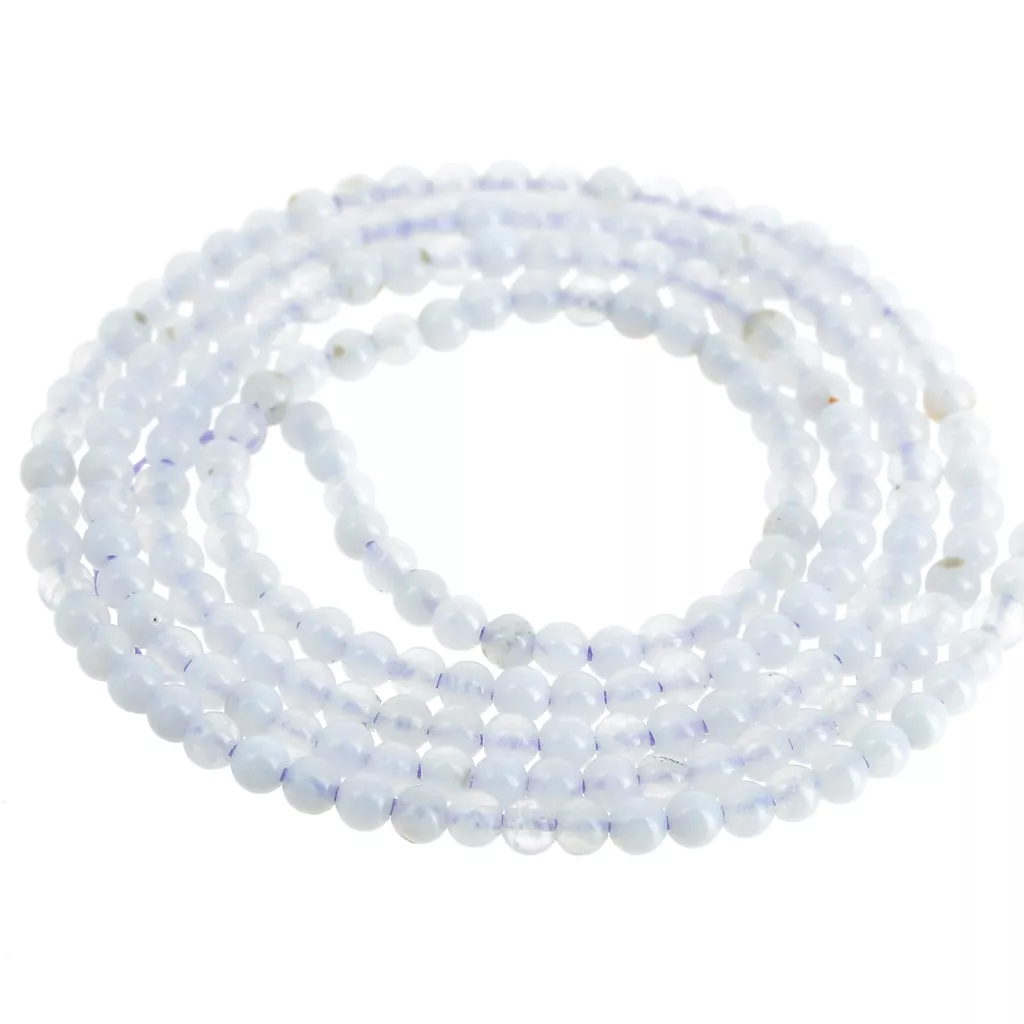 100 Perline Di Acquamarina Rotonde 8 Mm Naturali Per Fai Da Te E