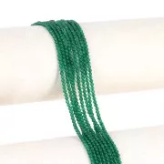 Perline rotonde da 2 mm in pietra semipreziosa - Onice verde x37cm