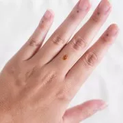 Citrino ovale naturale a pan di zucchero - 6,1x4 mm x1