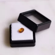 Citrino ovale naturale a pan di zucchero - 7x5,1 mm - 1,05 carati x1