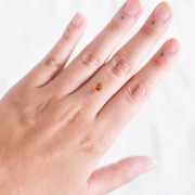 Citrino ovale naturale a pan di zucchero - 5,9x4 mm x1