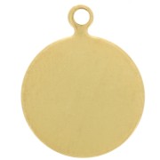 Ciondolo adesivo 12 mm - Dorate con oro fino x5|raw }}