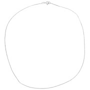 Collana con maglia a specchio - serpente piatto 0,8 mm - Argento 925 x42cm