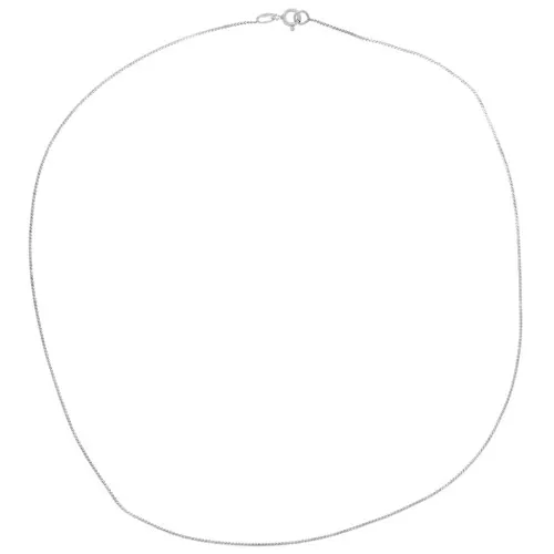 Collana con maglia a specchio - serpente piatto 0,8 mm - Argento 925 x42cm