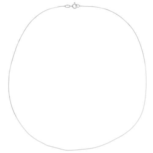 Collana quadrata serpentino quadrato 0,65 mm - Argento 925 x42cm