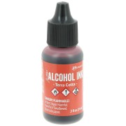 Inchiostro alcolico trasparente Adirondack Tim Holtz 14ml Terra Cotta x1|raw }}