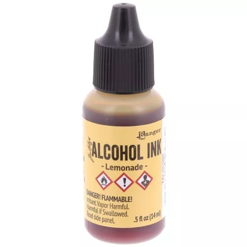 Inchiostro alcolico trasparente Adirondack Tim Holtz 14ml - Limonata x1
