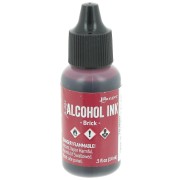 Inchiostro alcolico trasparente Adirondack Tim Holtz 14ml - Mattone x1