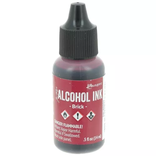 Inchiostro alcolico trasparente Adirondack Tim Holtz 14ml - Mattone x1