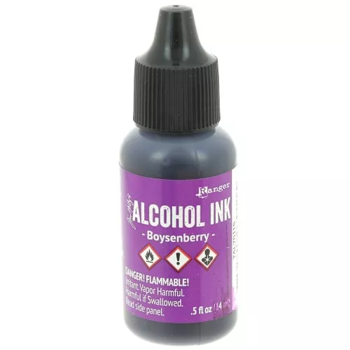 Inchiostro alcolico trasparente Adirondack Tim Holtz 14ml - Boysenberry x1