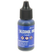 Inchiostro alcolico trasparente Adirondack Tim Holtz 14ml Cobalto x1|raw }}