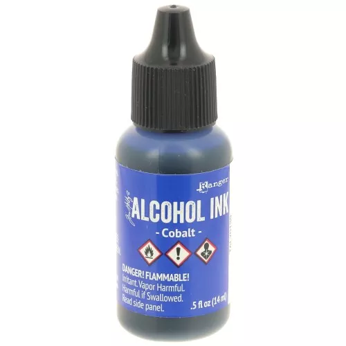Inchiostro alcolico trasparente Adirondack Tim Holtz 14ml - Cobalto x1