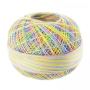 Filo cotone Lizbeth taglia 40 Rainbow Taffy n°153 x274m|raw }}