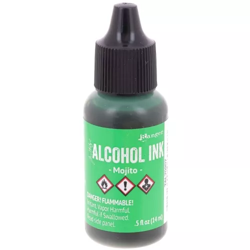 Inchiostro alcolico trasparente Adirondack Tim Holtz 14ml - Mojito x1