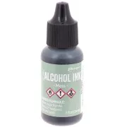 Inchiostro alcolico trasparente Adirondack Tim Holtz 14ml - Muschio x1