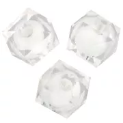 Trasparente - Perline quadrate sfaccettate da 8 mm in acrilico trasparente - Trasparente x20 Perline quadrate sfaccettate da 8 mm in acrilico trasparente - Trasparente x20