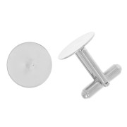 Gemelli da 15 mm argentato x2|raw }}