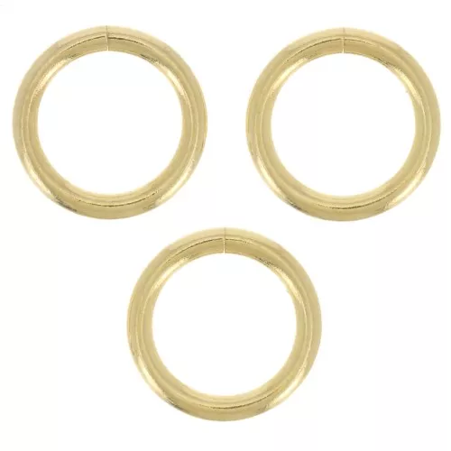 Anelli aperti 7x1 mm Dorato x50