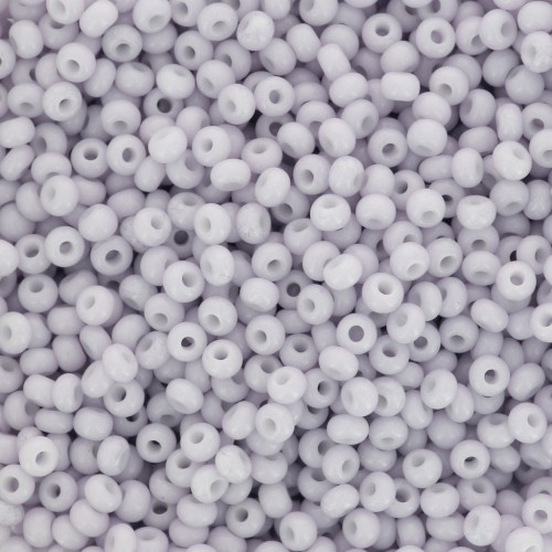 Perle di Preciosa 11/0 - 2 mm - Solgel - Violet 1 Dyed Chalkwhite x20g