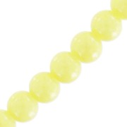 Tonde imitazione gemme 6 mm Giallo pallido x85cm