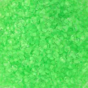 Perle di semi Preciosa 11/0 - 2 mm - Cristallo verde neon foderato x20g