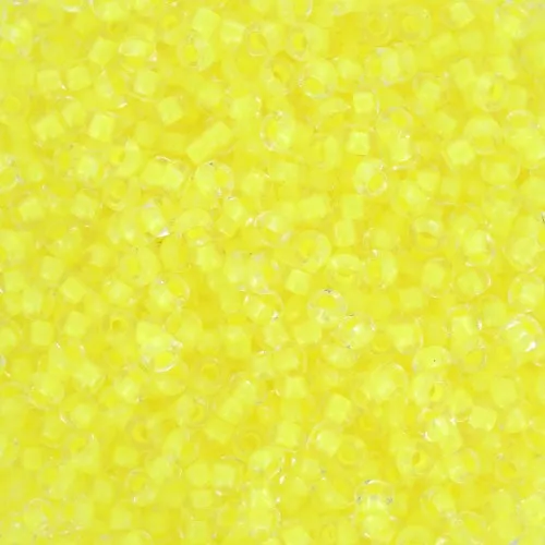 Perle di semi Preciosa 11/0 - 2 mm - Cristallo giallo neon rivestito x20g