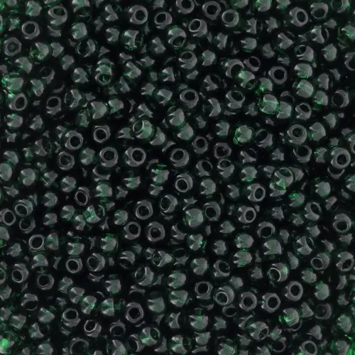 Perle Preciosa 11/0 - 2 mm - Verde Pino trasparente x20g