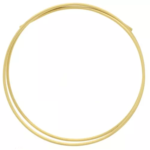 Filo di ottone tondo semiduro 3 mm - Cu 73% - per gioielleria - Ottone grezzo x1m