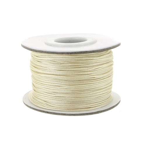 Filo nylon intrecciato mm. 0.8 Ecru x m. 50