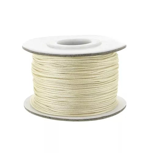Filo nylon intrecciato mm. 0.8 Ecru x m. 50