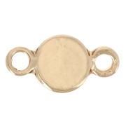 Distanziatore in vetro sfaccettato da 4 mm - Dorato - Arancione x1