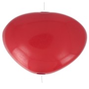 Perla di resina piatta irregolare opaca 20x27 mm Rosso x1