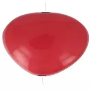 Perla di resina piatta irregolare opaca 20x27 mm Rosso x1