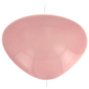 Perla piatta irregolare in resina opaca 20x27 mm - Rosa antico x1|raw }}