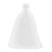 Pompon imitazione cotone 43-46 mm Bianco x1