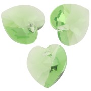 Cuore di cristallo puro 6228 14,4x14 mm - Reinvented Peridot x1|raw }}