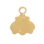 Ciondolo mini ape 7x6 mm - Acciaio inossidabile 316L dorato x1